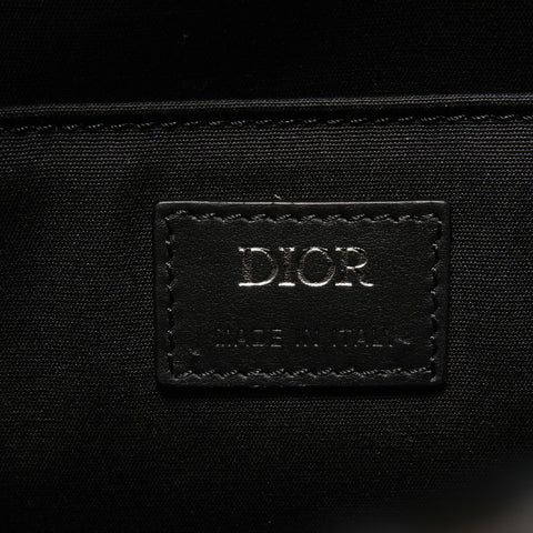 Christian Dior Lango CD Diamond 2-Way Business Bag Handbag black WS28038