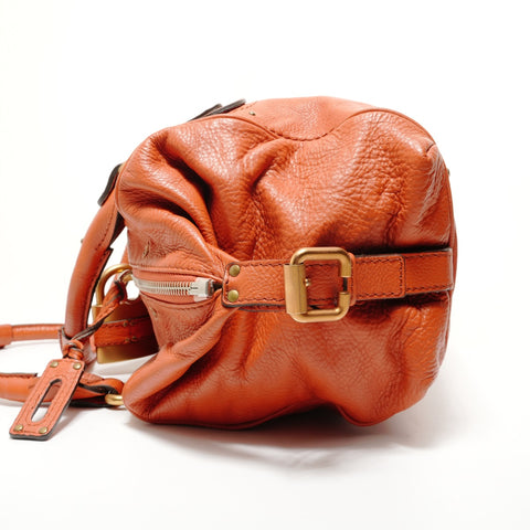 Chloe Leather Paddington Shoulder Bag Orange WS28041