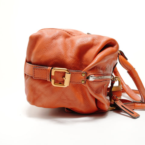 Chloe Leather Paddington Shoulder Bag Orange WS28041