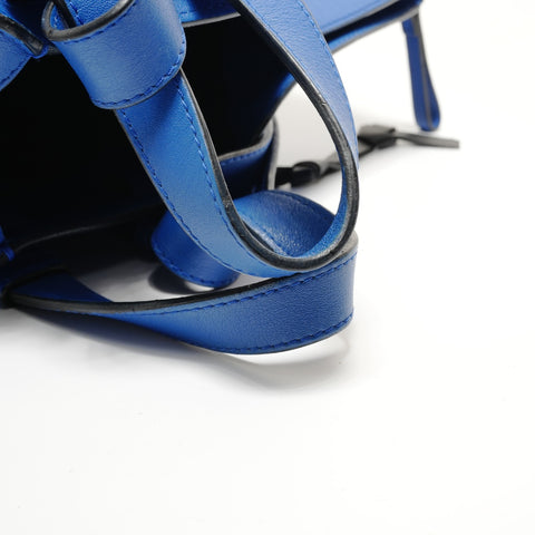 LOEWE Hammock Leather 2-Way Handbag, Bi-color Handbag blue WS28042