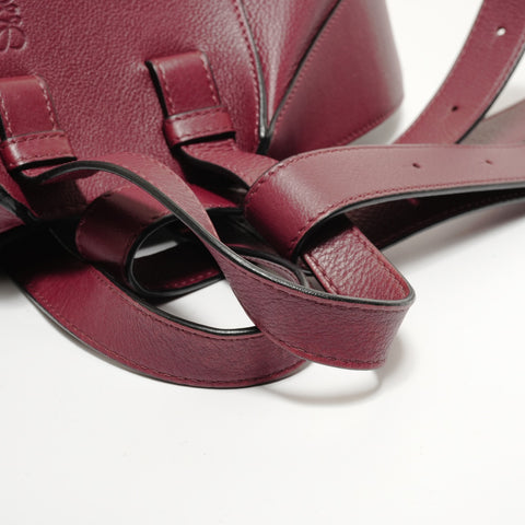 LOEWE Hammock Leather 2-Way Handbag, Bordeaux Handbag Red WS28044
