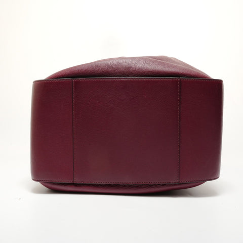 LOEWE Hammock Leather 2-Way Handbag, Bordeaux Handbag Red WS28044