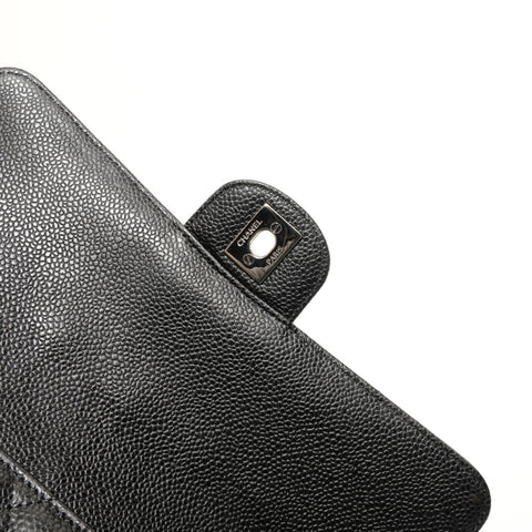 CHANEL Item No. 13, 2009-2010, Caviar Skin Matelass Shoulder Bag black WS28045