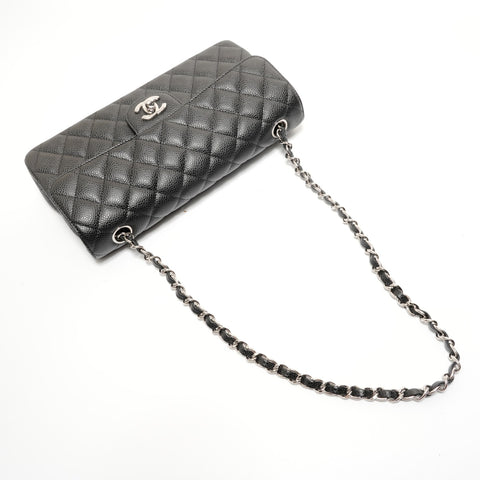CHANEL Item No. 13, 2009-2010, Caviar Skin Matelass Shoulder Bag black WS28045