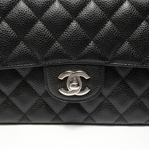 CHANEL Item No. 13, 2009-2010, Caviar Skin Matelass Shoulder Bag black WS28045