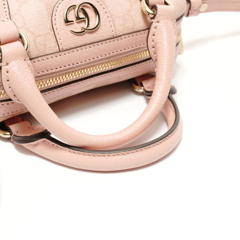 GUCCI Ophidia Mini Boston Bag Handbag pink WS28048