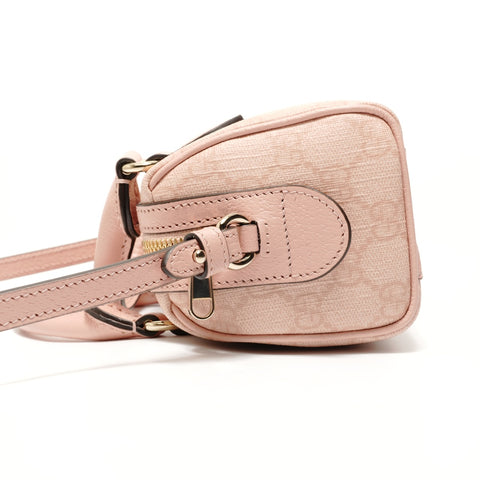 GUCCI Ophidia Mini Boston Bag Handbag pink WS28048