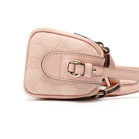 GUCCI Ophidia Mini Boston Bag Handbag pink WS28048