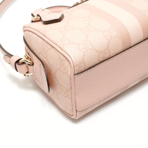 GUCCI Ophidia Mini Boston Bag Handbag pink WS28048