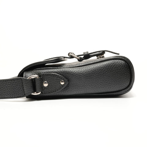 GUCCI Jumbo GG Small Messenger Bag Leather Shoulder Bag black WS28050