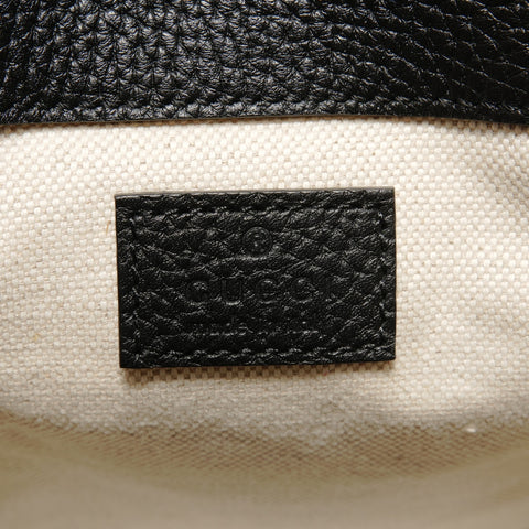 GUCCI Jumbo GG Small Messenger Bag Leather Shoulder Bag black WS28050