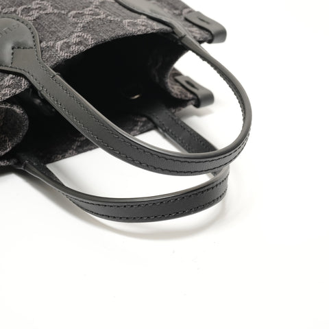 GUCCI GG Denim Mini Tote Handbag black WS28051