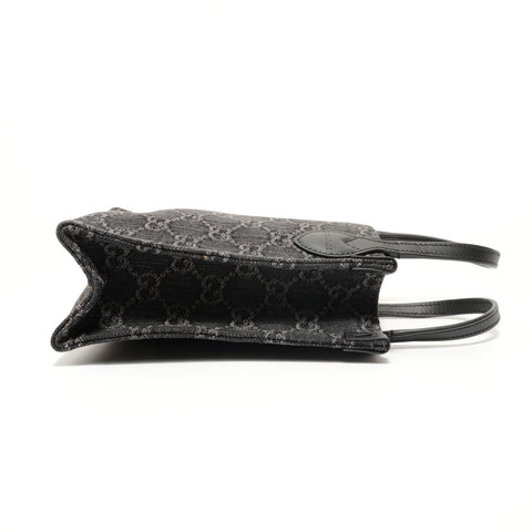 GUCCI GG Denim Mini Tote Handbag black WS28051