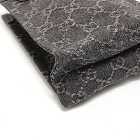 GUCCI GG Denim Mini Tote Handbag black WS28051