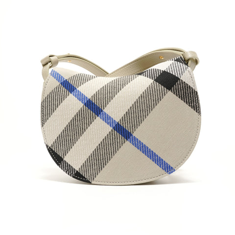 BURBERRY Mini Rocking Horse Bag (Checkered) Shoulder Bag beige WS28052