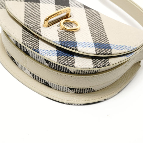 BURBERRY Mini Rocking Horse Bag (Checkered) Shoulder Bag beige WS28052