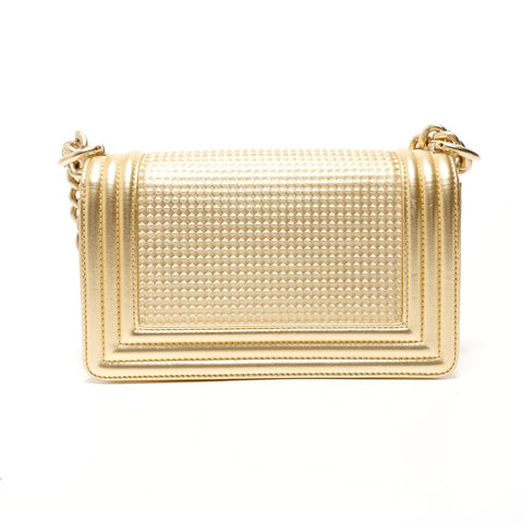 CHANEL Article n ° 19 Boy Chanel Petit sac à bandoulière or WS28053