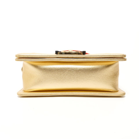 CHANEL Article n ° 19 Boy Chanel Petit sac à bandoulière or WS28053