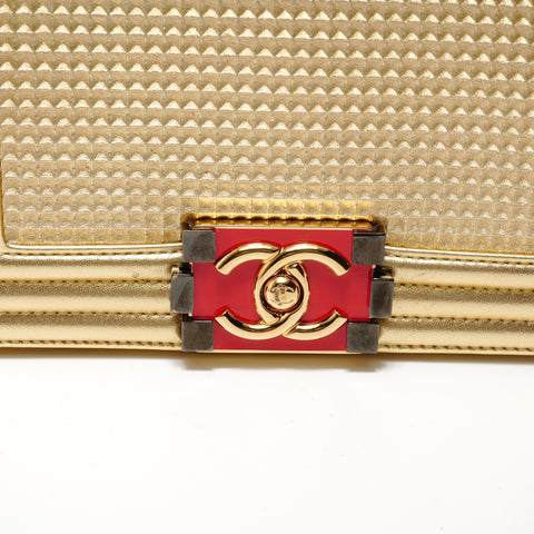 CHANEL Article n ° 19 Boy Chanel Petit sac à bandoulière or WS28053