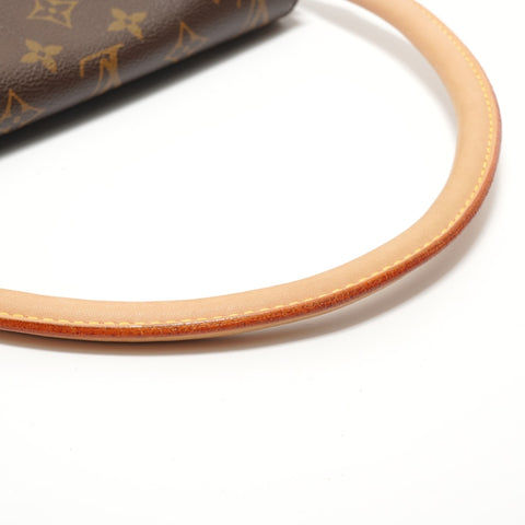 LOUIS VUITTON Monogram Mini Looping (2005 model) Shoulder Bag Brown WS28054
