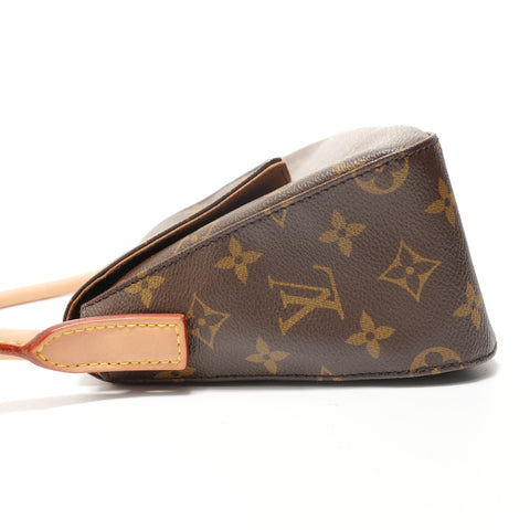 LOUIS VUITTON Monogram Mini Looping (2005 model) Shoulder Bag Brown WS28054