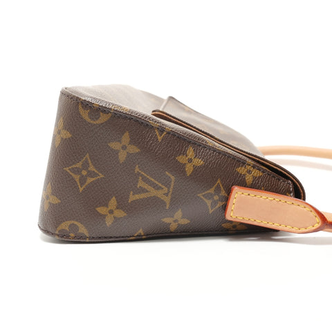 LOUIS VUITTON Monogram Mini Looping (2005 model) Shoulder Bag Brown WS28054