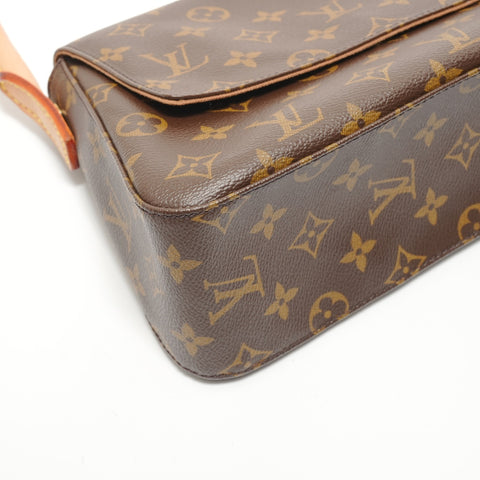 LOUIS VUITTON Monogram Mini Looping (2005 model) Shoulder Bag Brown WS28054