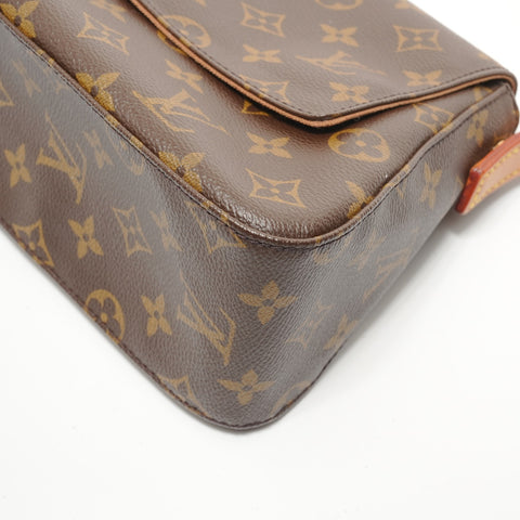 LOUIS VUITTON Monogram Mini Looping (2005 model) Shoulder Bag Brown WS28054