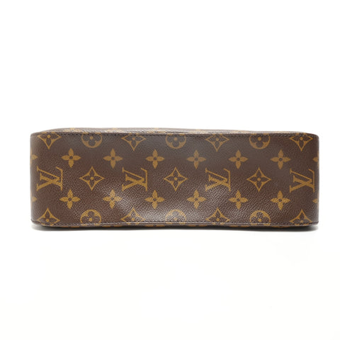 LOUIS VUITTON Monogram Mini Looping (2005 model) Shoulder Bag Brown WS28054
