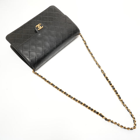 CHANEL Booth #4, Push-Lock Matelass 25 Shoulder Bag black WS28055