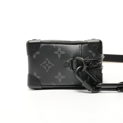 路易威登 Monogram Eclipse 迷你软质单肩包 黑色 WS28056