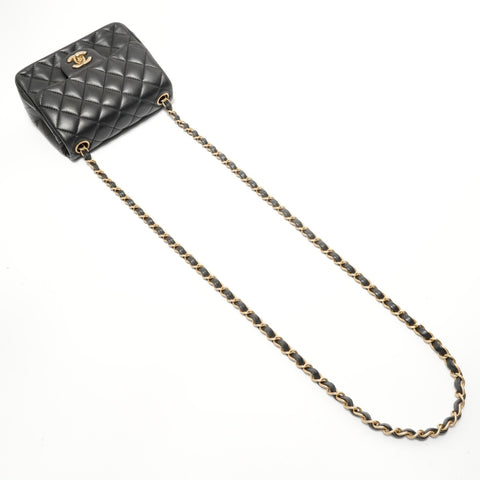 CHANEL No. 27 Matelasse Chain Shoulder Bag black WS28057