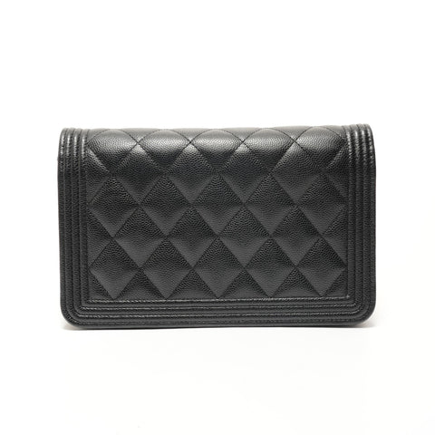 CHANEL Boy Chanel Chain Wallet (No. 30s) Shoulder Bag black WS28058