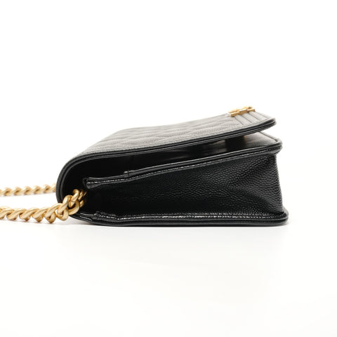 CHANEL Boy Chanel Chain Wallet (No. 30s) Shoulder Bag black WS28058