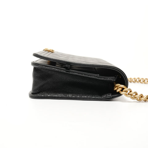 CHANEL Boy Chanel Chain Wallet (No. 30s) Shoulder Bag black WS28058