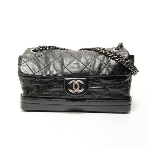 CHANEL Item No. 15 Matelass Chain Shoulder Bag black WS28061