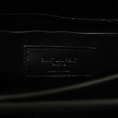 YVES SAINT LAURENT Sac à bandoulière en relief crocodile Sancassette noir WS28062