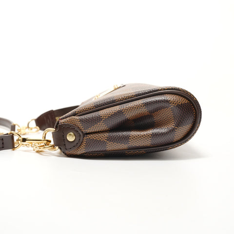 LOUIS VUITTON Damier Azur Eva, hergestellt im Jahr 2012. Umhängetasche Braun WS28064