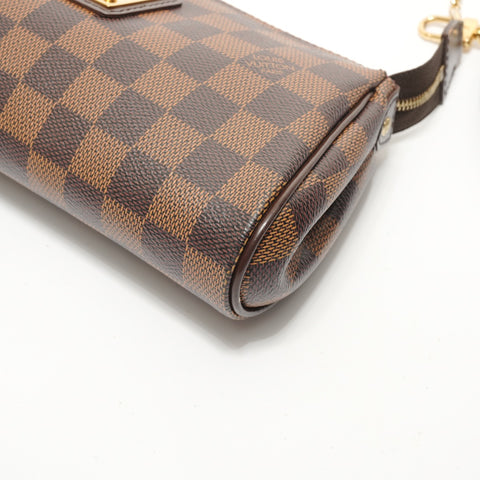 LOUIS VUITTON Damier Azur Eva, made in 2012. Shoulder Bag Brown WS28064