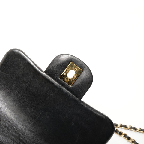 CHANEL Serial number 12 Mini Matelass Gold Metal Shoulder Bag black WS28065