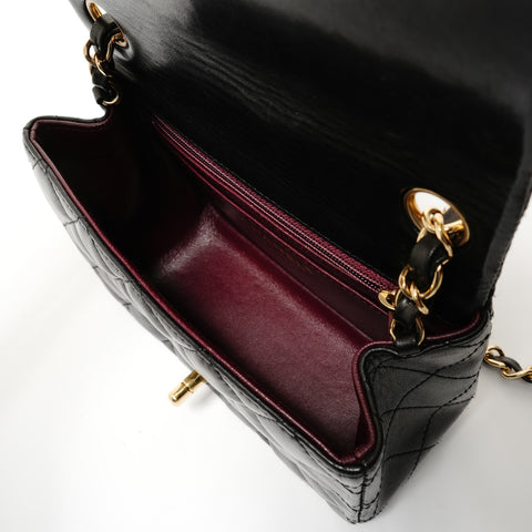 CHANEL Serial number 12 Mini Matelass Gold Metal Shoulder Bag black WS28065