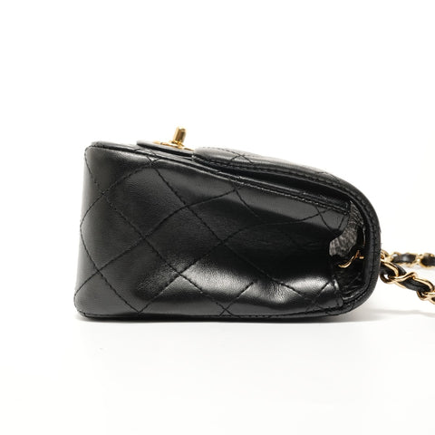 CHANEL Serial number 12 Mini Matelass Gold Metal Shoulder Bag black WS28065