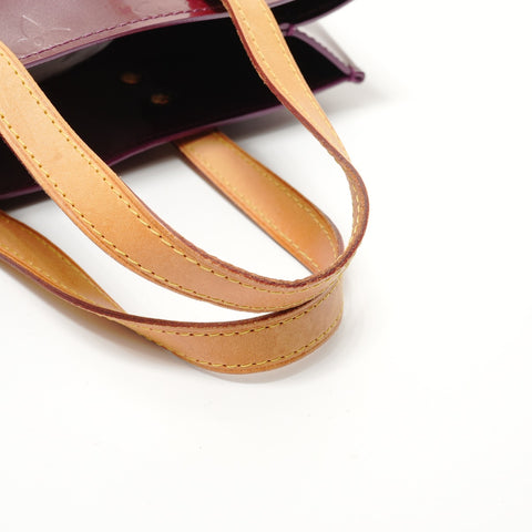LOUIS VUITTON 2007 Monogram Vernis Lead PM Sac à main Rouge WS28066