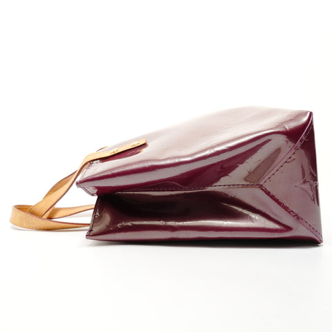 LOUIS VUITTON 2007 Monogram Vernis Lead PM Handbag Red WS28066