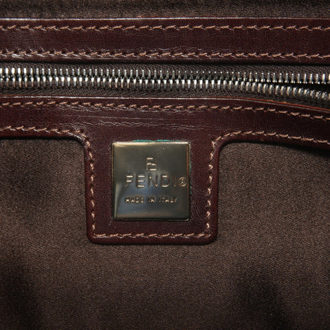 FENDI Mamma Bucket Beads Shoulder Bag Brown WS28068