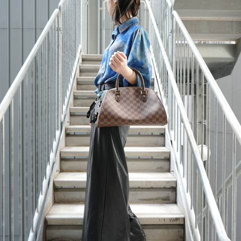 LOUIS VUITTON Damier Rivera MM, made in 2005 Handbag Brown WS28069