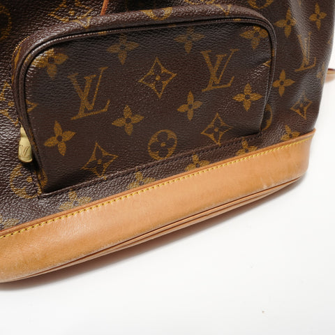 LOUIS VUITTON 1997 Montsouris MM Monogram Backpack  Daypack Brown WS28070