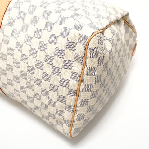LOUIS VUITTON 2008 Damier Keepall 50 Boston bag white WS28075