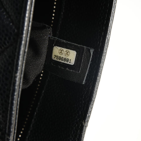 CHANEL No. 7 Replica Tote Caviar Skin Tote Bag black WS28078