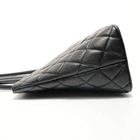 CHANEL No. 7 Replica Tote Caviar Skin Tote Bag black WS28078